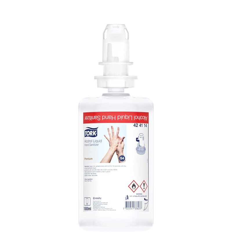 TORK gel alcoolique 80% recharge - S4 - 1 l