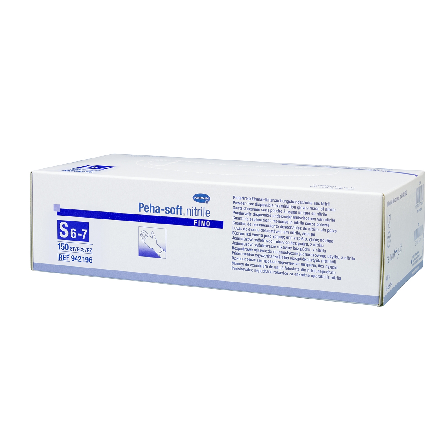 Peha-soft handschoen nitrile S - fino (150 st)
