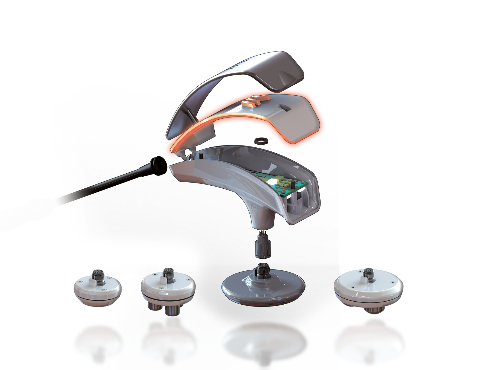 TX handvat voor Winback met 1 pin connector