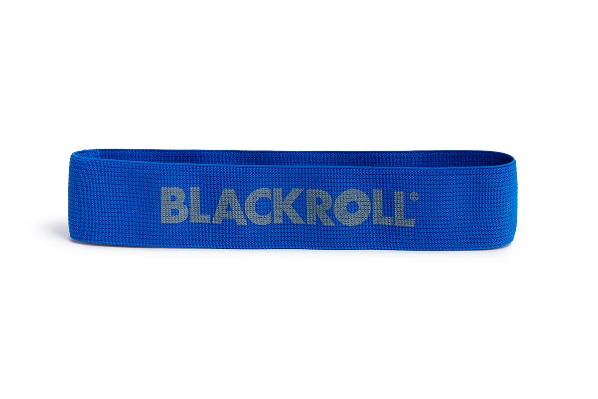 Blackroll loop band textiel -extra sterk - blauw - 30 cm