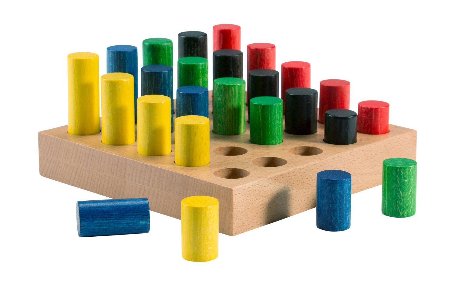 Pennenbord met houten pennen 18 mm Ø van verschillende lengte -- 051900