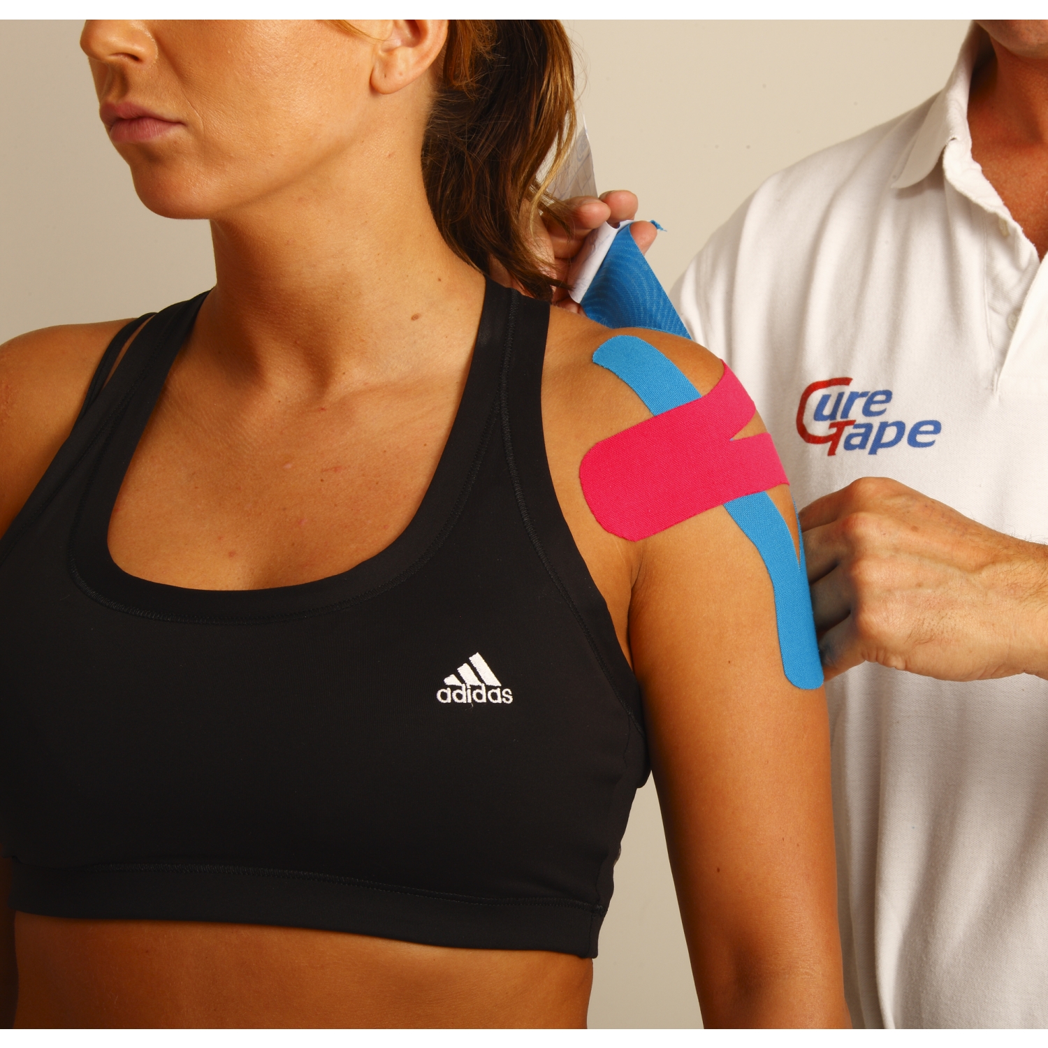 CureTape kinésiologique Sports - 5 cm x 5 m - bleu