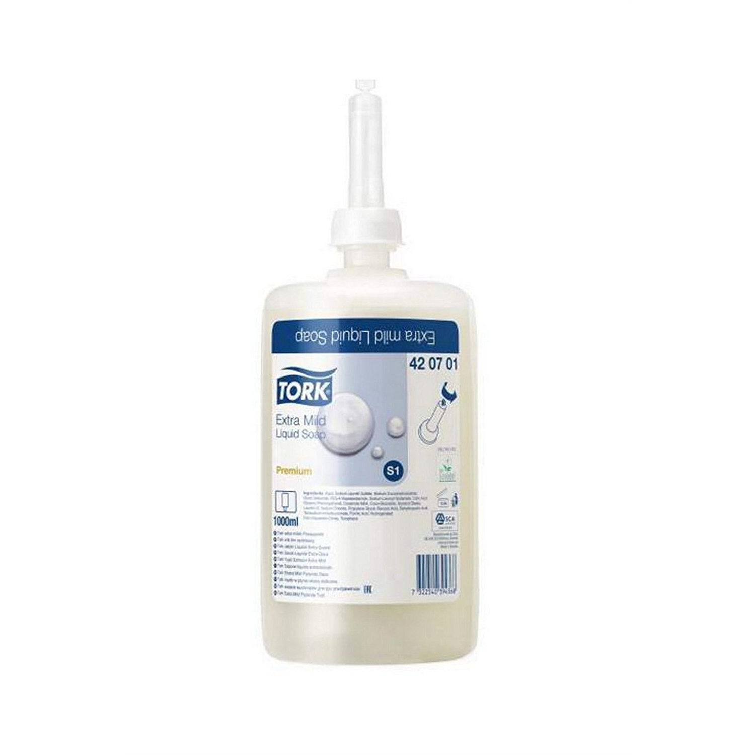 Tork zeepvulling - mild geparfumeerd - 1 l