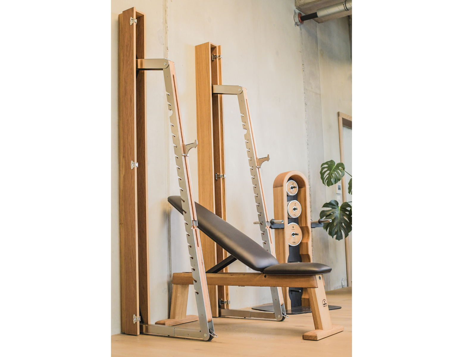 Nohrd Gewichtsschijven toren - complete set - eiken