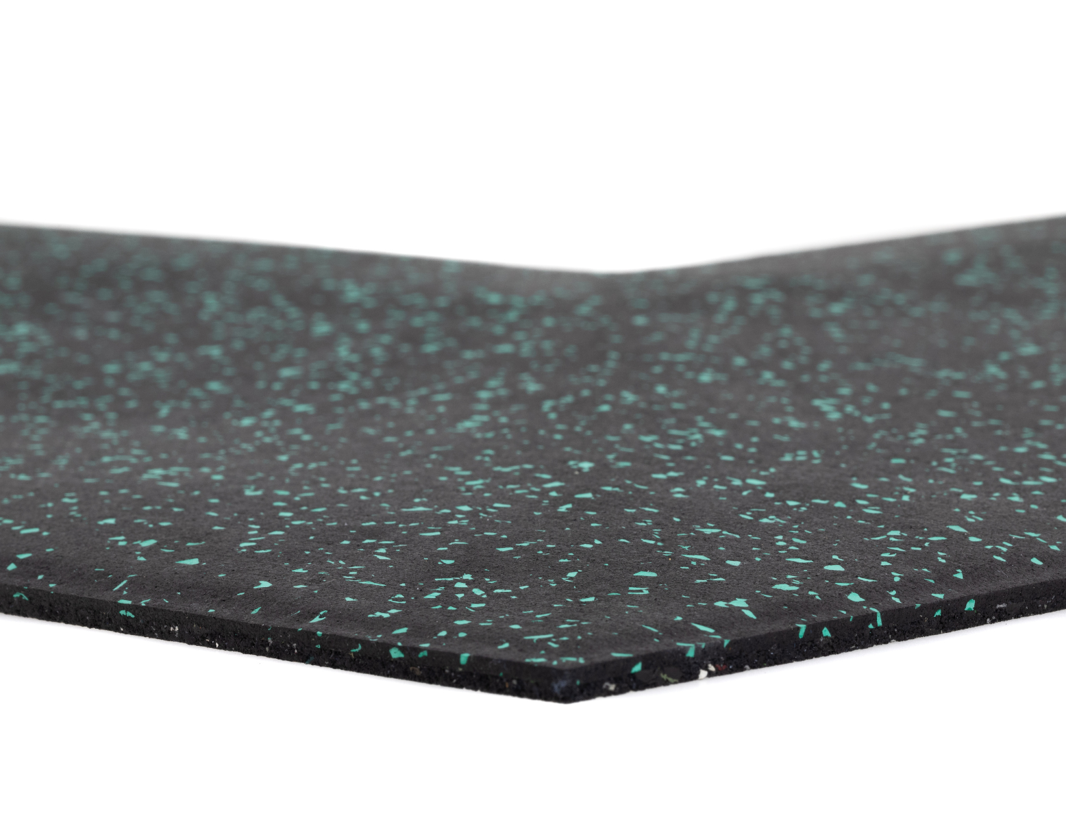 Hoek wigvormig rubberen tegel - 50 x 50 x 2 cm - 15% groen