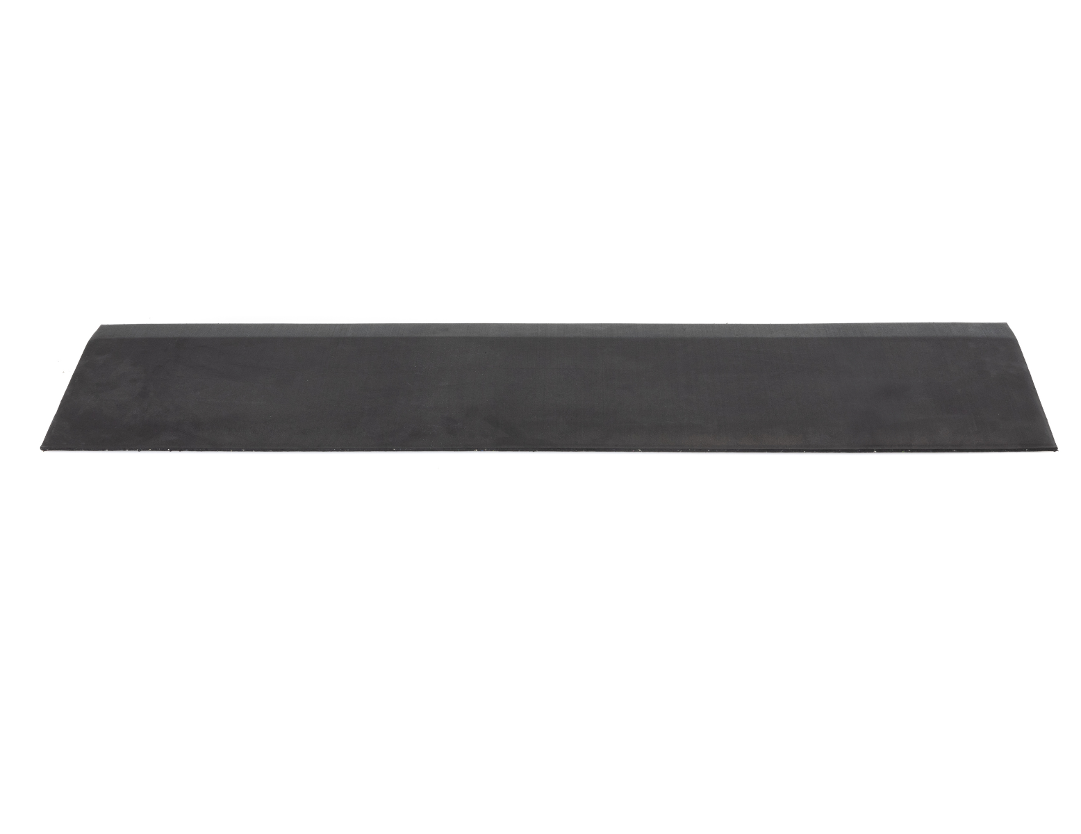 Rand wigvorming rubberen tegel - 100 x 25 x 2 cm - zwart