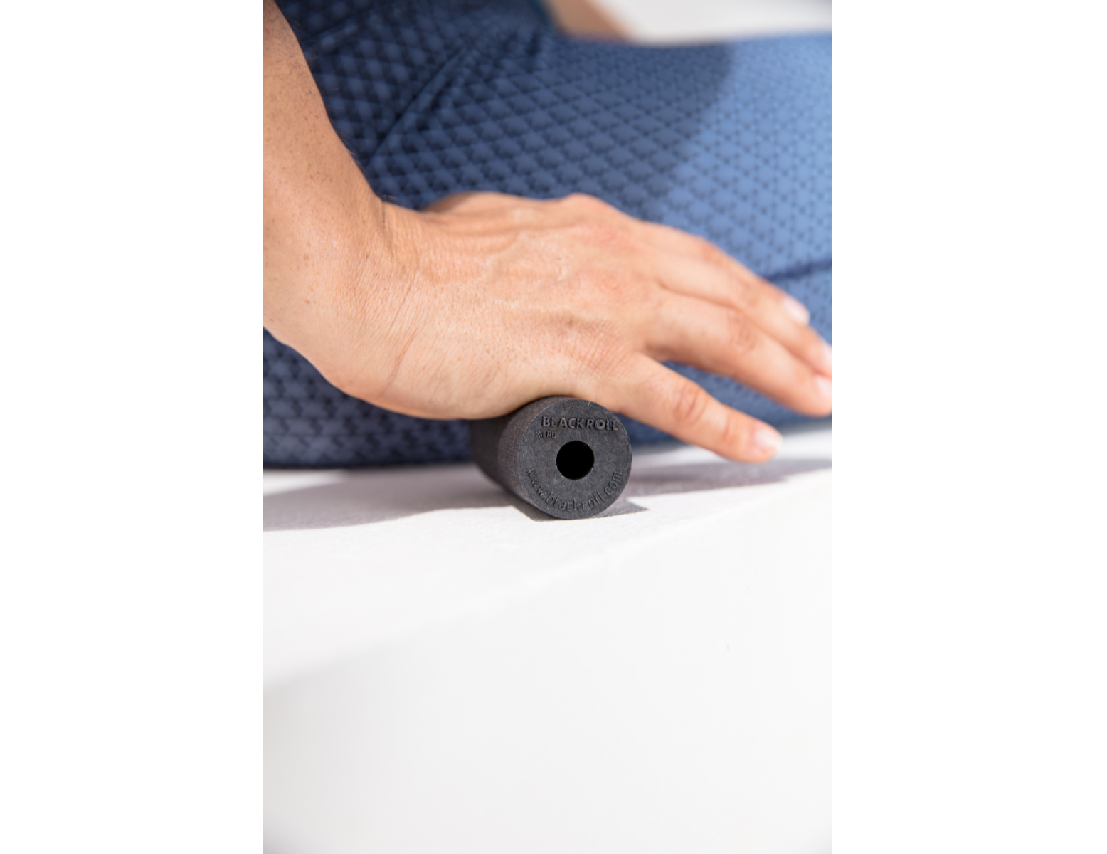 Blackroll Micro foam roller - pocket size - zwart
