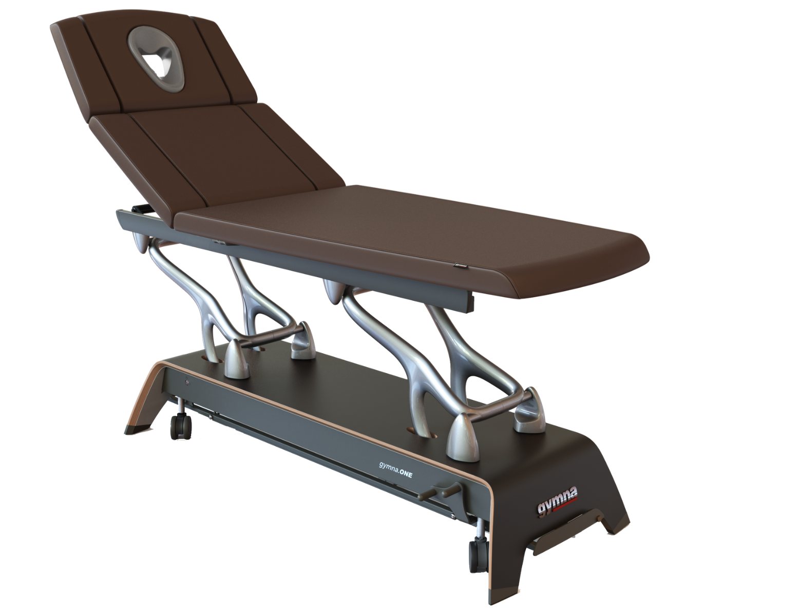 gymna.ONE T7, Noir/Argent, moteur dos  - Dark Chocolate