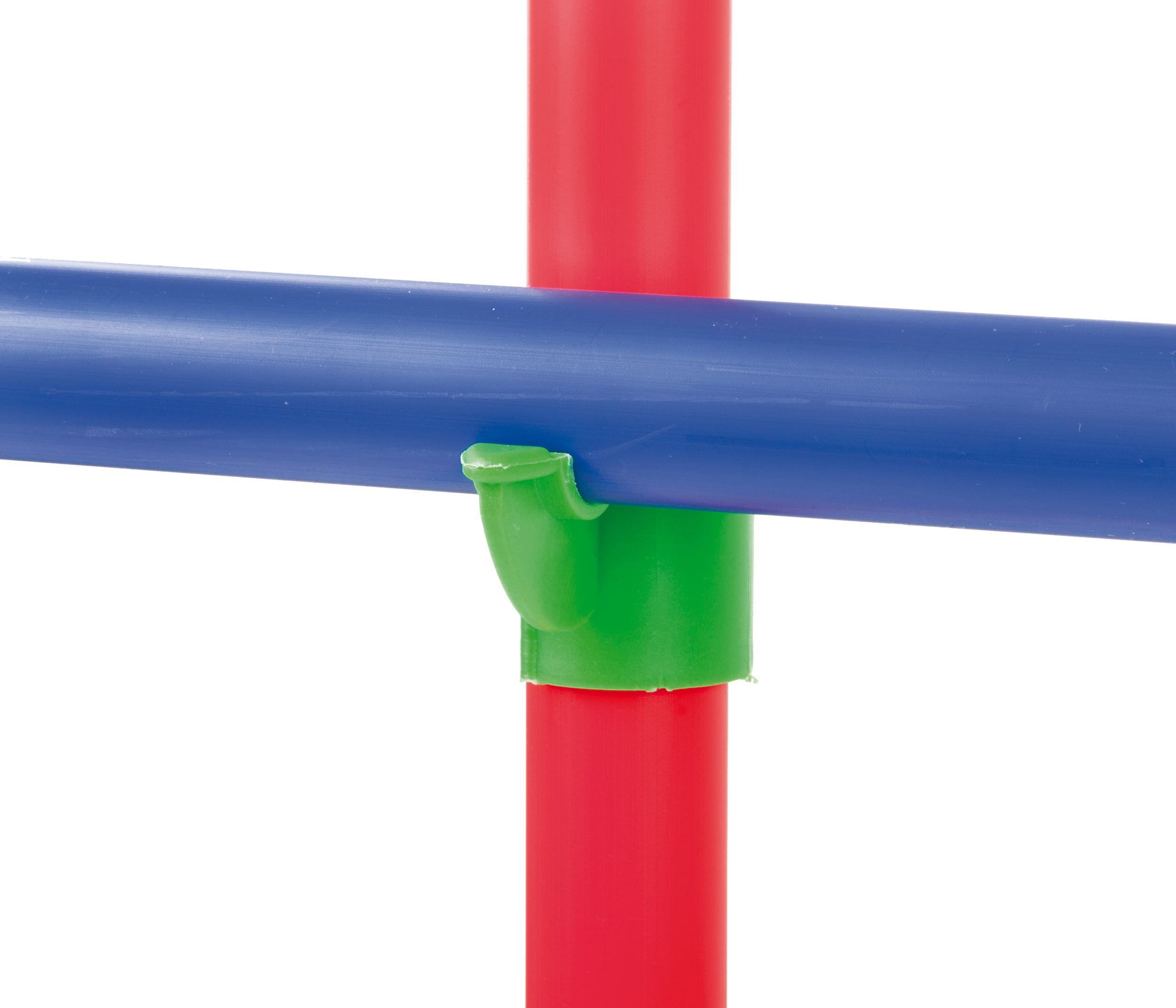 Bevestigingsclip voor gymnastiekstokken en -hoepels stok/stok losse ondersteuning