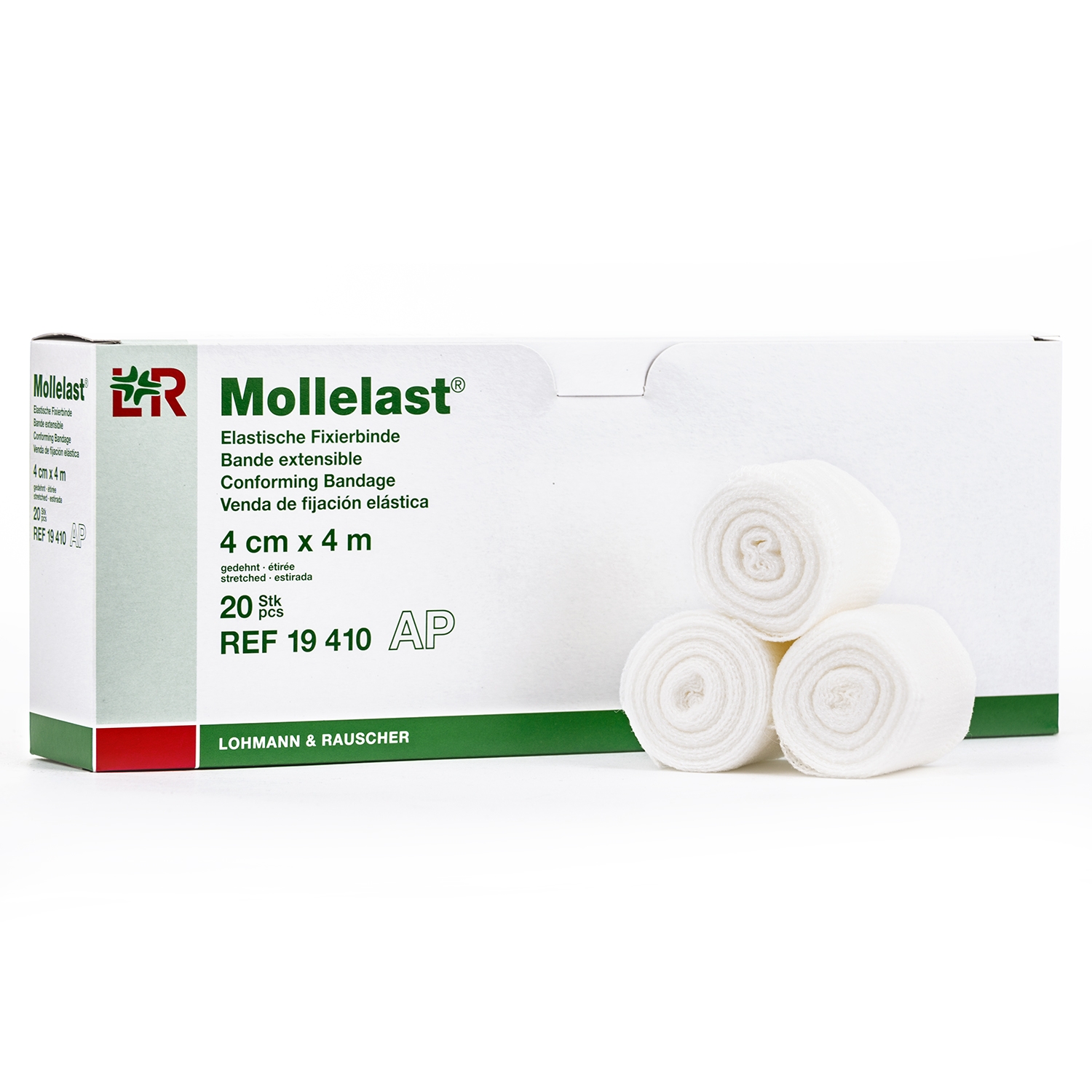 Mollelast windel - 4 cm x 4 m (20 st)