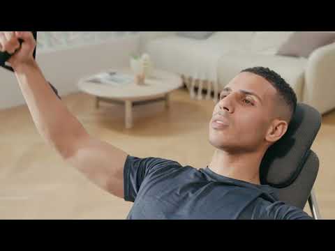 OHUP Banc d'exercice avec résistance réglable - noir/blanc